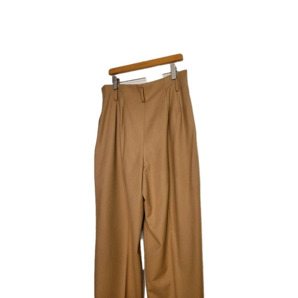 Vintage Lord & Taylor Wool Pants Women's Size 10 Pleated Front High Waist Camel - Picture 6 of 14